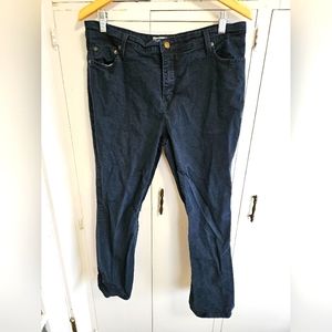 Levi Black Signature At Waist Boot Cut Jeane Womens Size 16 Short